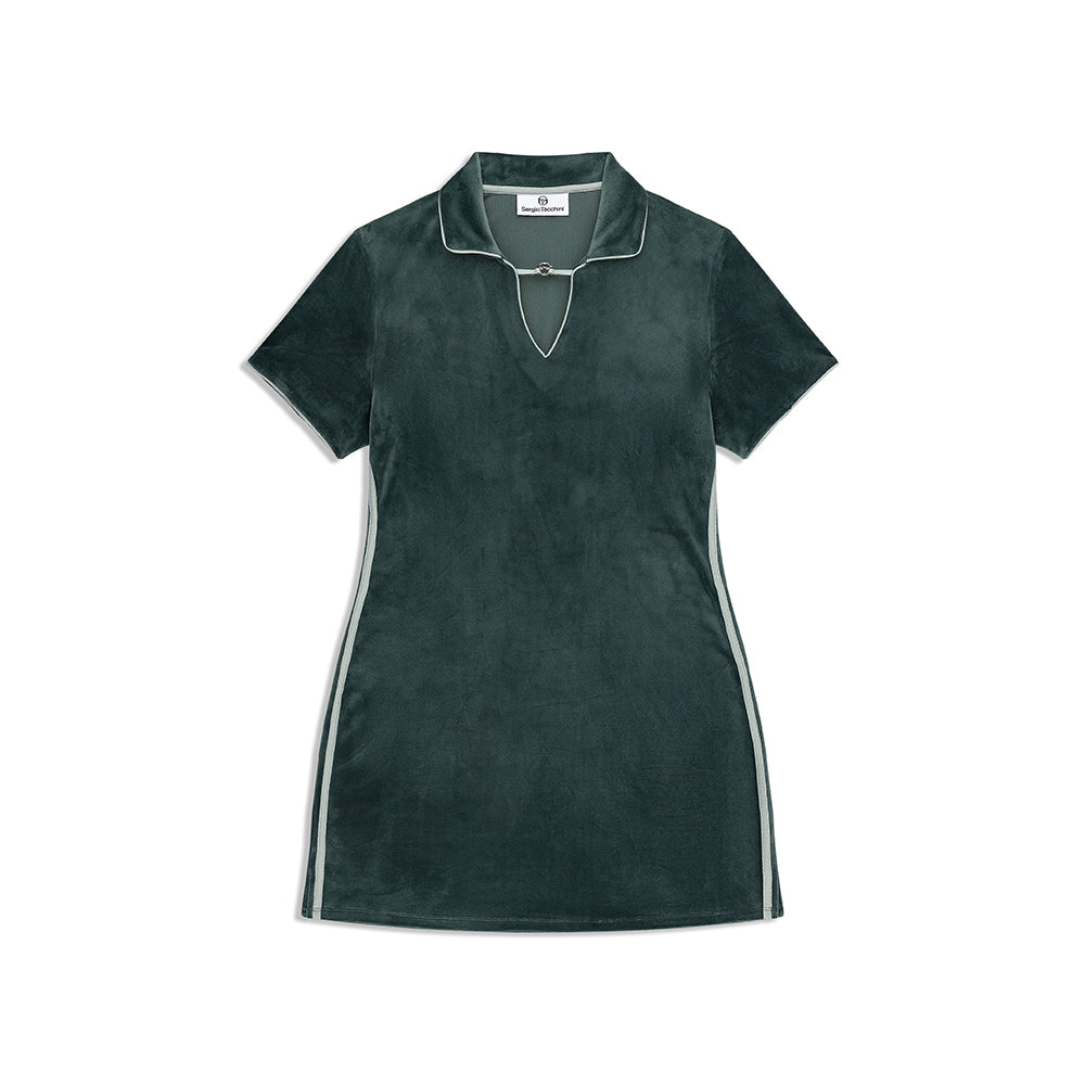 Sergio Tacchini Lina Velour Dress - Green Gables