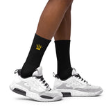 CROWN PICKLEBALL - Embroidered Logo Socks (Black)