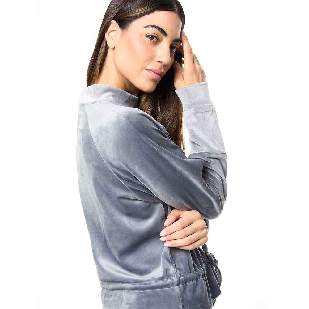 Sergio Tacchini Lina Velour Top - Quiet Shade