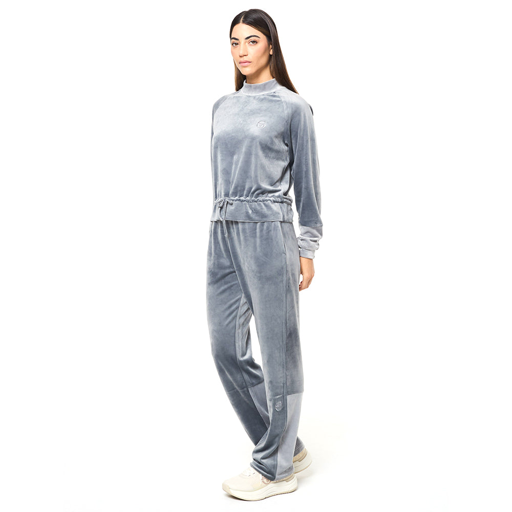 Sergio Tacchini Lina Velour Top - Quiet Shade