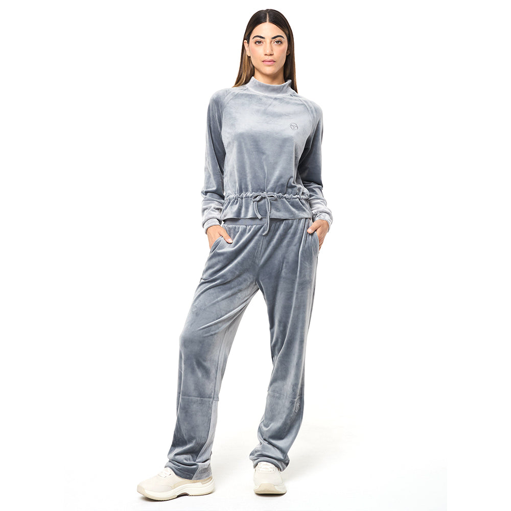 Sergio Tacchini Lina Velour Top - Quiet Shade