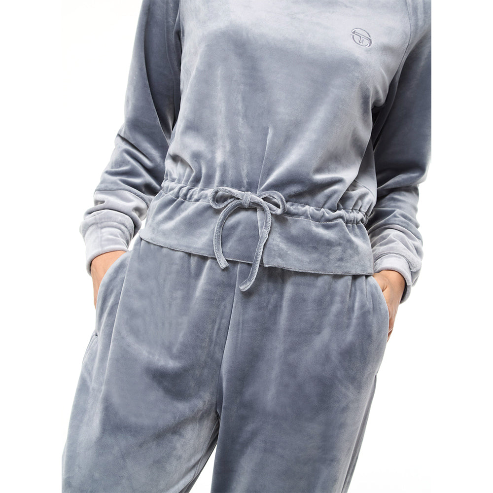 Sergio Tacchini Lina Velour Top - Quiet Shade