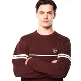 Sergio Tacchini Orion Knit Sweater - Bitter Chocolate/ Gardenia