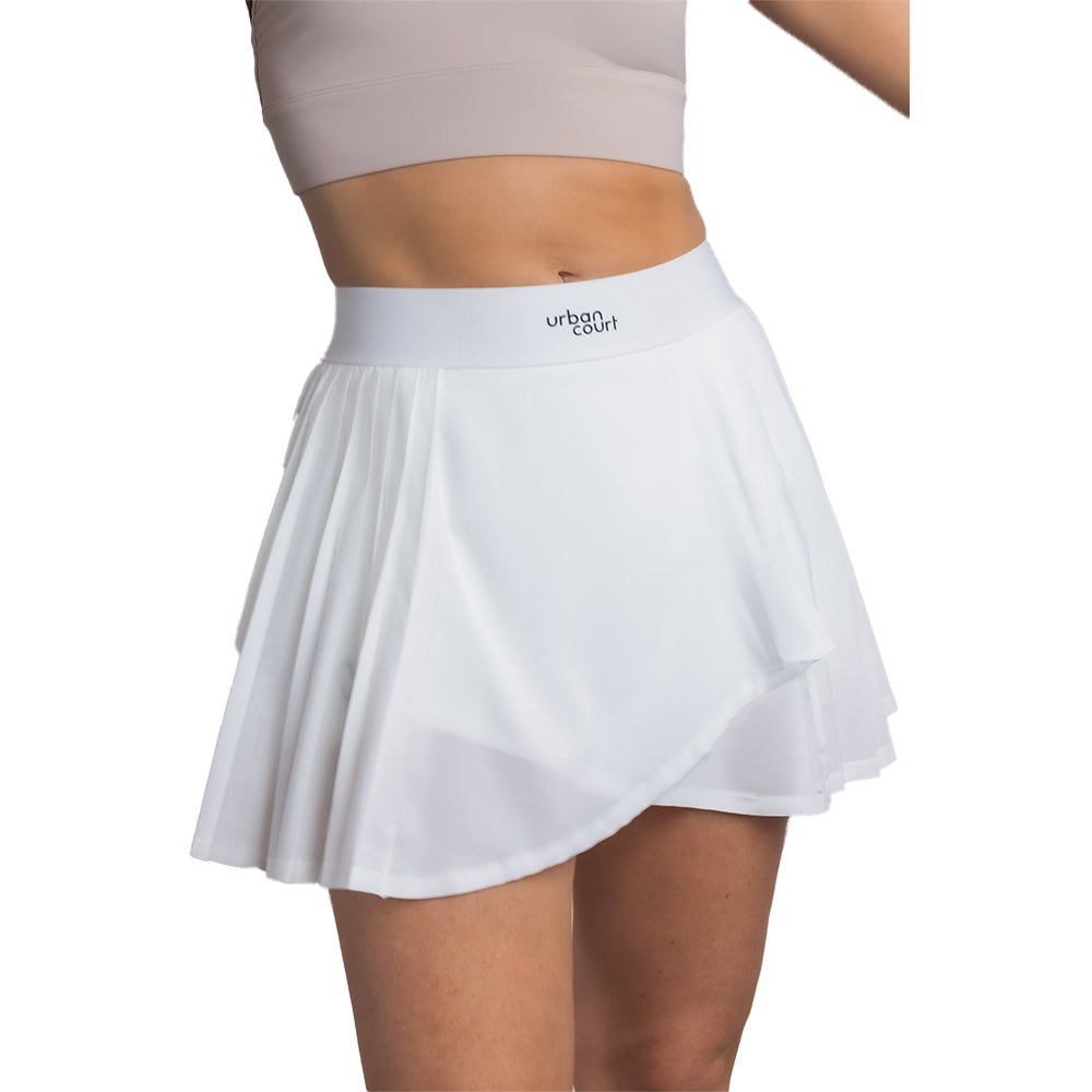 Urban Court - White Minni Pleats Performance Skirt