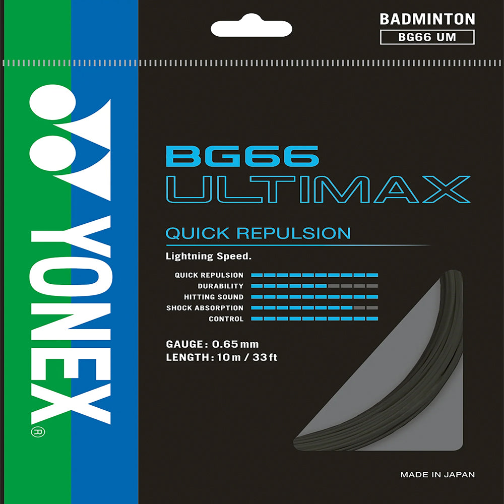 Yonex Badminton String BG66 Ultimax - 10m Set & 200m Reel
