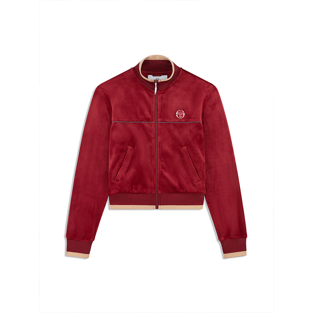 Sergio Tacchini Leta Velour Jacket - Rhubarb