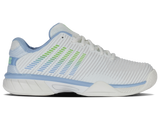Zapatillas K-Swiss Hypercourt Express 2 para niños grandes | Blanco Lucent/Canal holandés/Verde paraíso