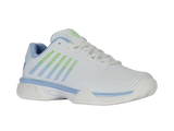 Zapatillas K-Swiss Hypercourt Express 2 para niños grandes | Blanco Lucent/Canal holandés/Verde paraíso