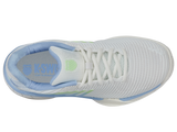 Zapatillas K-Swiss Hypercourt Express 2 para niños grandes | Blanco Lucent/Canal holandés/Verde paraíso