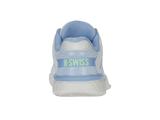 Zapatillas K-Swiss Hypercourt Express 2 para niños grandes | Blanco Lucent/Canal holandés/Verde paraíso
