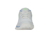 Zapatillas K-Swiss Hypercourt Express 2 para niños grandes | Blanco Lucent/Canal holandés/Verde paraíso