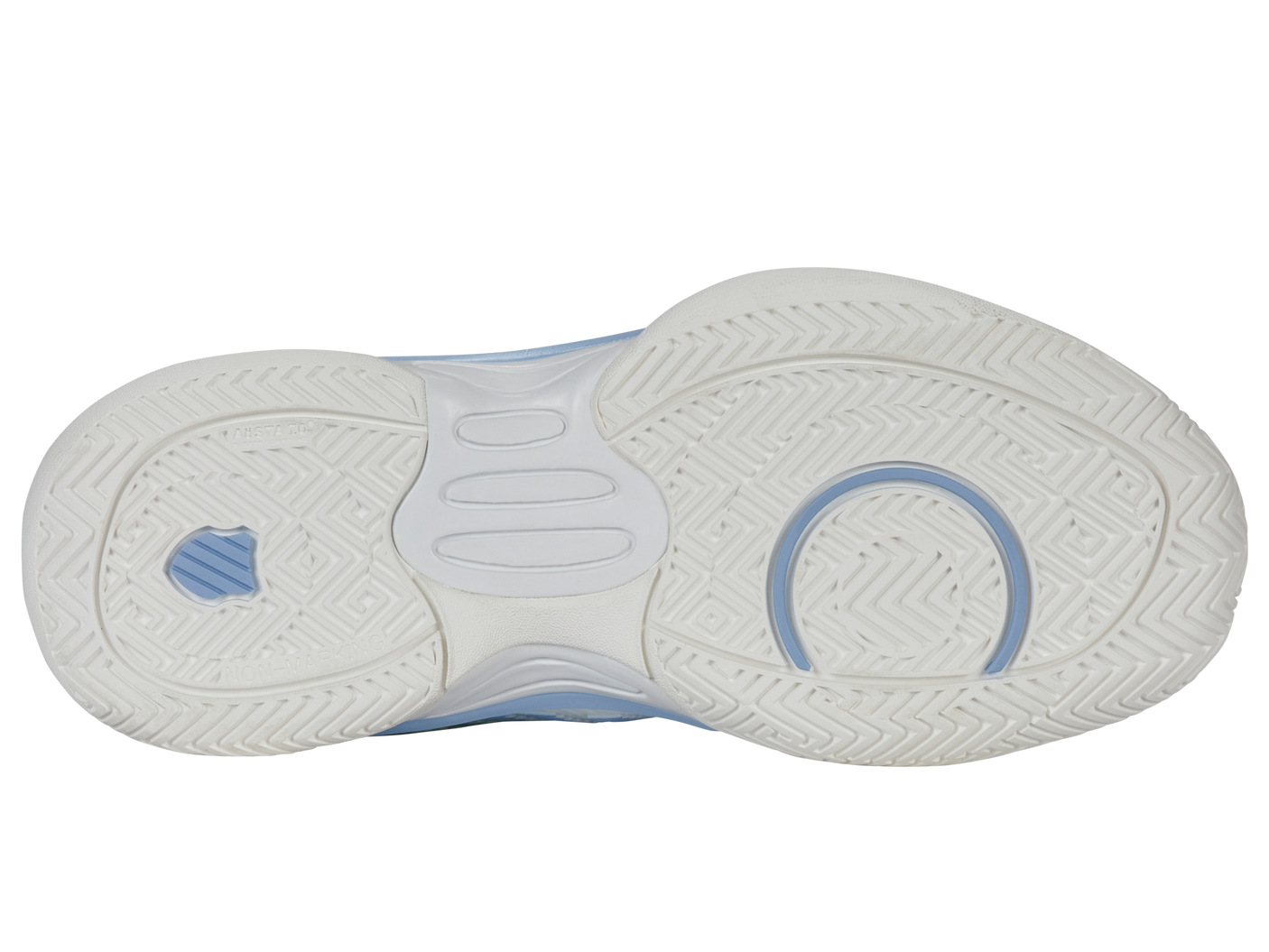 Zapatillas K-Swiss Hypercourt Express 2 para niños grandes | Blanco Lucent/Canal holandés/Verde paraíso
