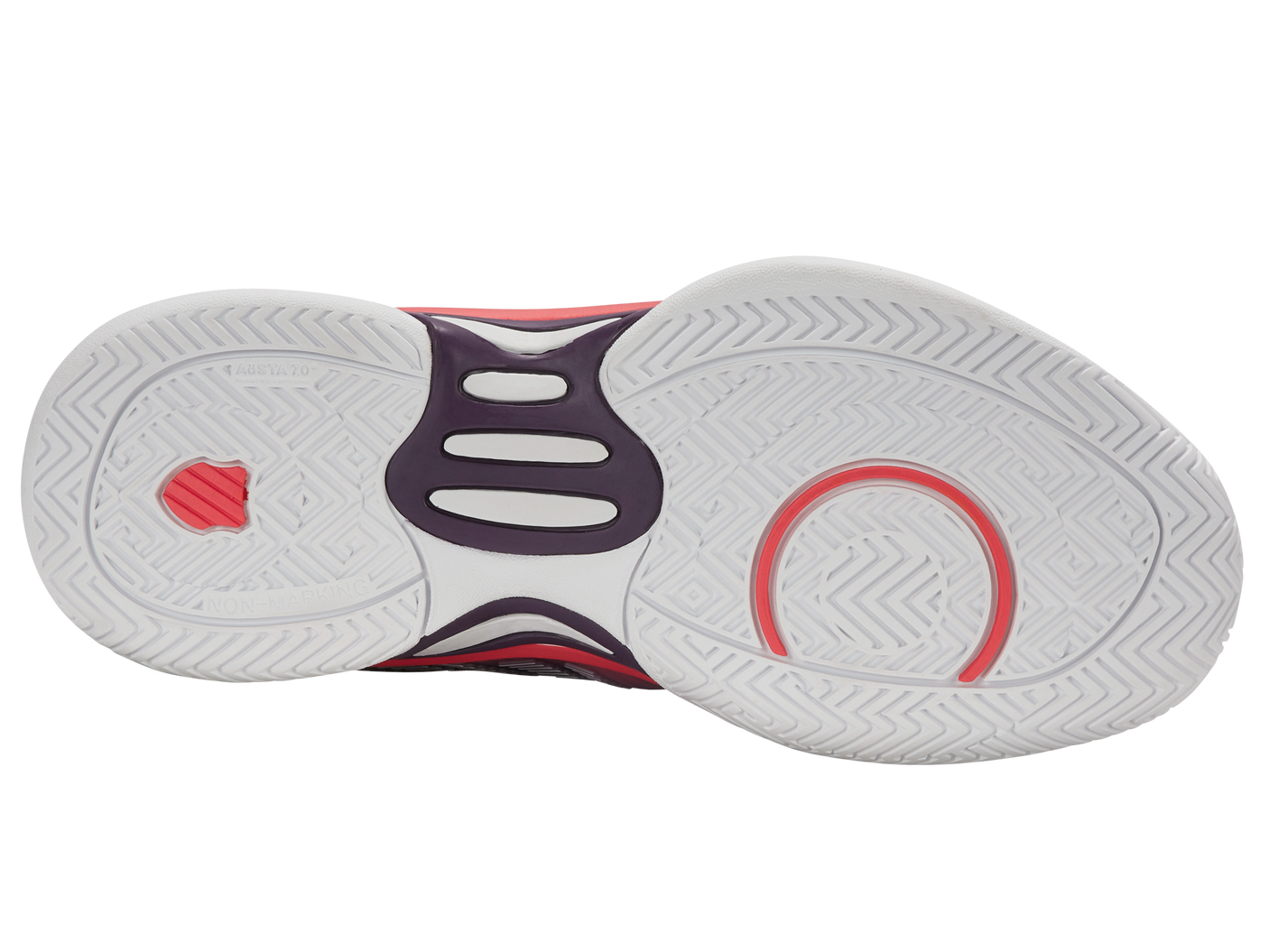 86613-593-M | HYPERCOURT EXPRESS 2 | PURPLE PLUMERIA/WHITE/HOT CORAL