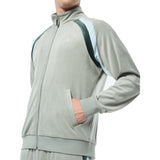 Sergio Tacchini Banda Velour Track Jacket - Slate Gray