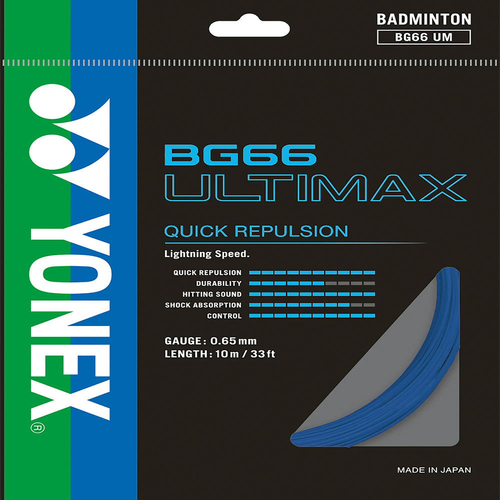 Yonex Badminton String BG66 Ultimax - 10m Set & 200m Reel