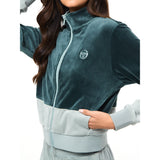 Sergio Tacchini Lina Velour Track Jacket - Green Gables