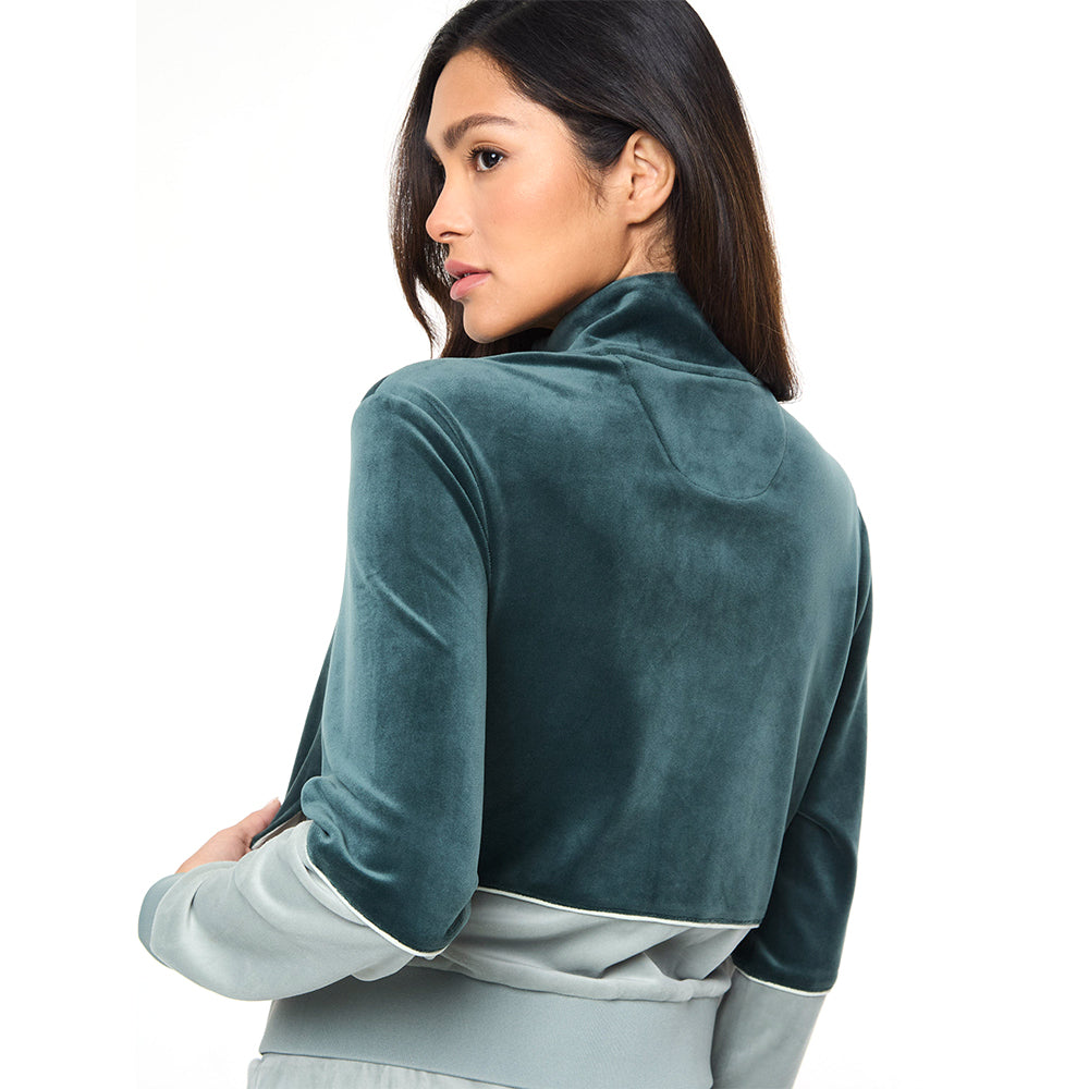 Sergio Tacchini Lina Velour Track Jacket - Green Gables