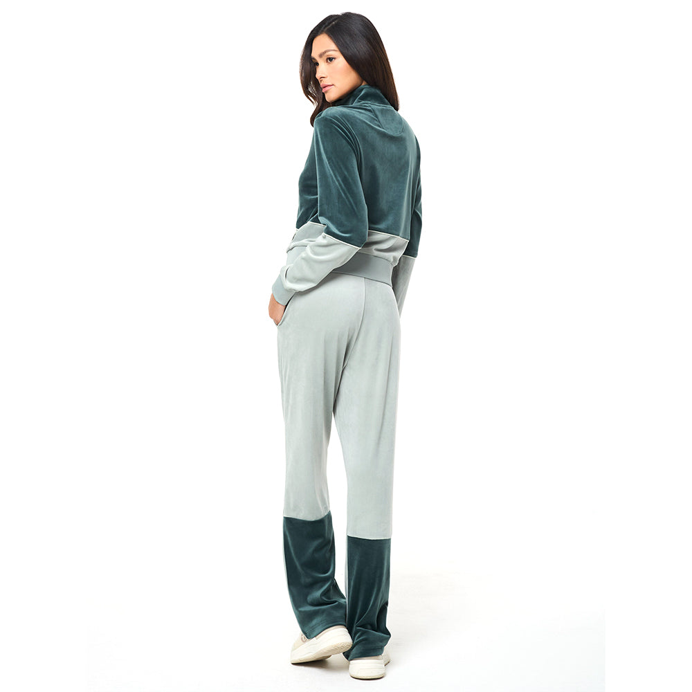 Sergio Tacchini Lina Velour Track Jacket - Green Gables