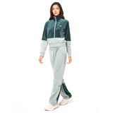 Sergio Tacchini Lina Velour Track Jacket - Green Gables