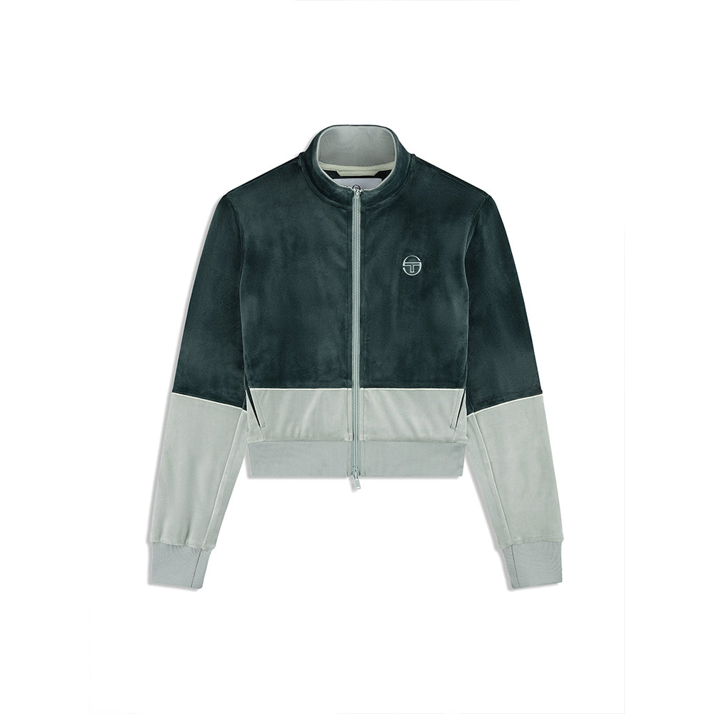 Sergio Tacchini Lina Velour Track Jacket - Green Gables