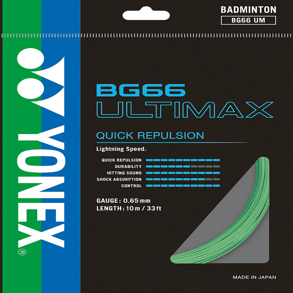Yonex Badminton String BG66 Ultimax - 10m Set & 200m Reel