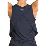 Urban Court - Black Cross-back Performance Tank