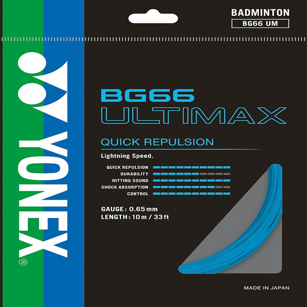 Yonex Badminton String BG66 Ultimax - 10m Set & 200m Reel