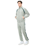 Sergio Tacchini Banda Velour Track Jacket - Slate Gray