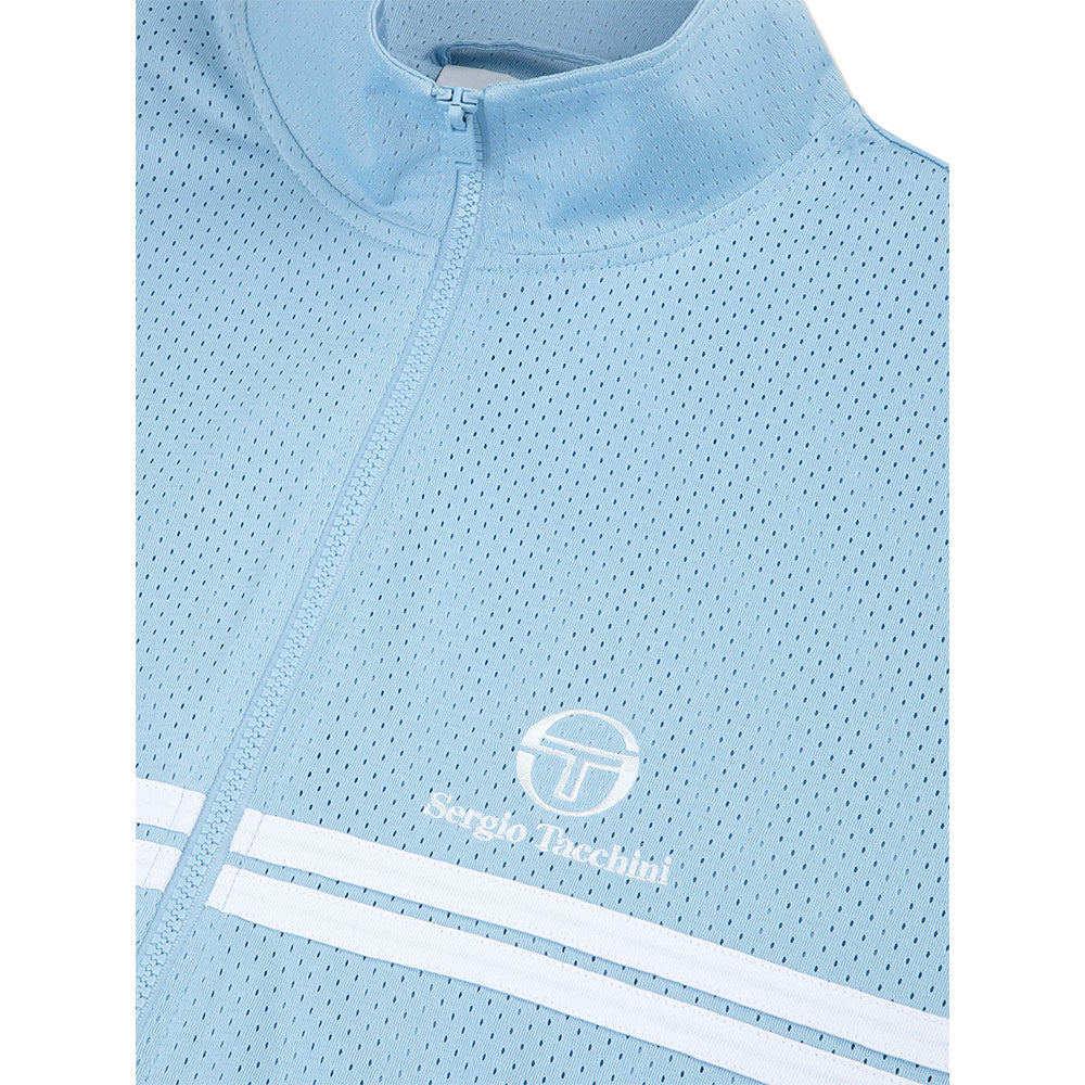 Sergio Tacchini Arturo Mesh Track Jacket - Dutch Canal/ White