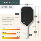 Pala de Pickleball Revolin Sports Pickleball Torch Pure LH