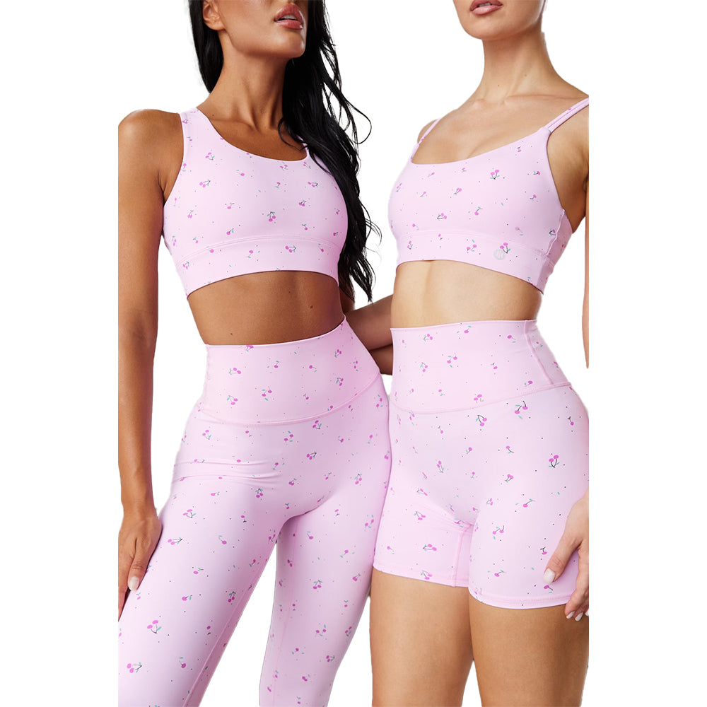 Astoria LUXE BLOSSOM Full Length Legging - Cherry