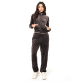 Sergio Tacchini Leta Velour Jacket - Mulch