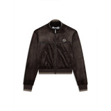 Sergio Tacchini Leta Velour Jacket - Mulch