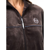 Sergio Tacchini Leta Velour Jacket - Mulch