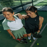 Urban Court - Black Cross-back Performance Tank