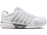 93379-107-M | WOMENS HYPERCOURT EXPRESS LEATHER | WHITE/SILVER/GLACIER GRAY