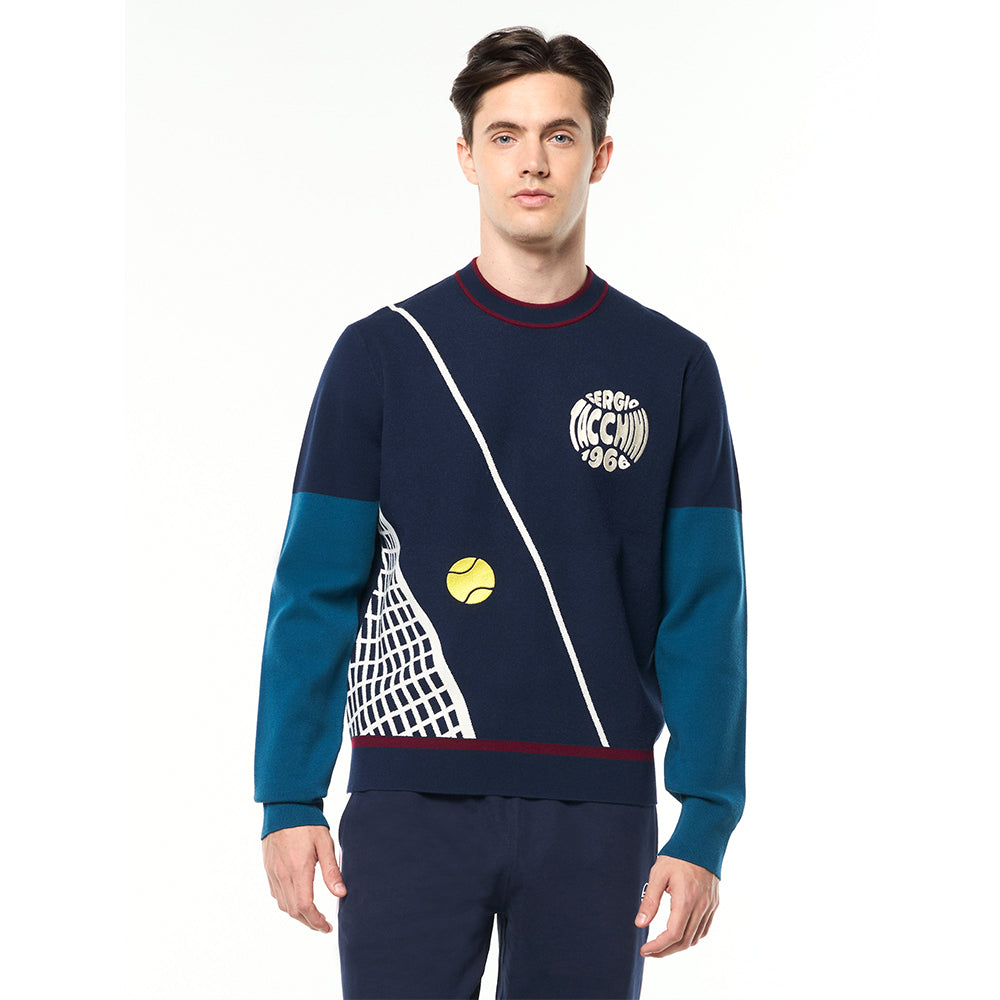 Sergio Tacchini Nota Crewneck - Maritime Blue