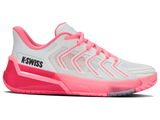 K-Swiss Women's Shoes Ultrashot 4 | White/Neon Pastel Pink/Hot Neon Pink