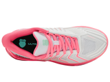 K-Swiss Women's Shoes Ultrashot 4 | White/Neon Pastel Pink/Hot Neon Pink