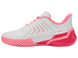 K-Swiss Women's Shoes Ultrashot 4 | White/Neon Pastel Pink/Hot Neon Pink