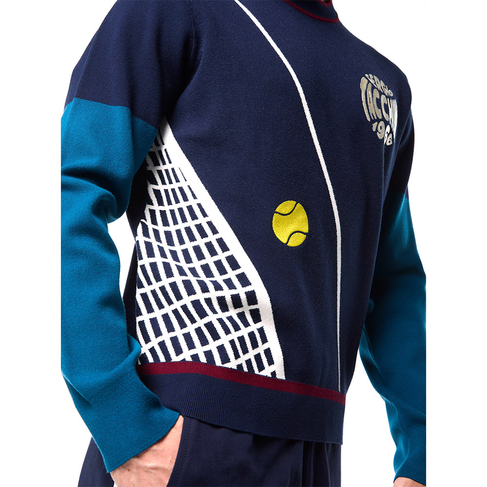 Sergio Tacchini Nota Crewneck - Maritime Blue