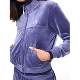 Sergio Tacchini Leta Velour Jacket -Heron