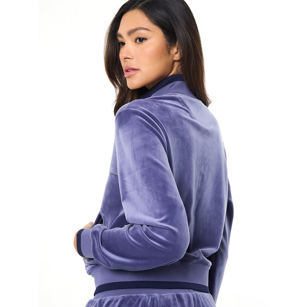 Sergio Tacchini Leta Velour Jacket -Heron