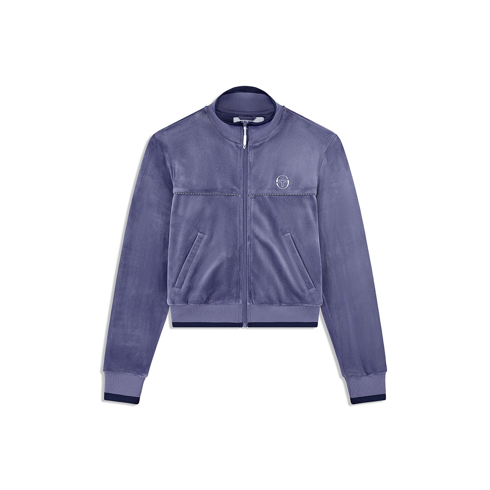 Sergio Tacchini Leta Velour Jacket -Heron