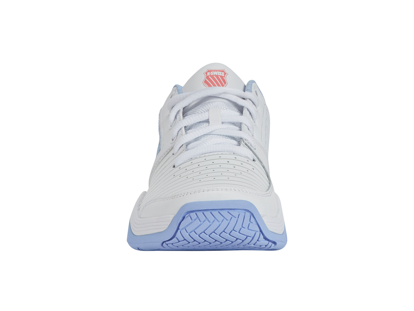 Zapatillas K-Swiss Court Express para mujer | Blanco/Aire libre/Fresa hielo