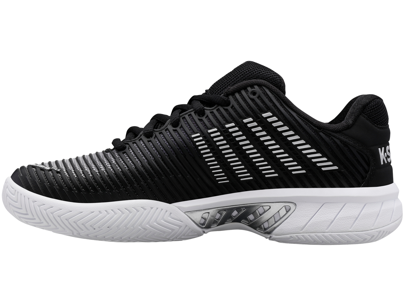 Zapatillas K-Swiss Hypercourt Express 2 para mujer | Negro/Blanco/Plateado
