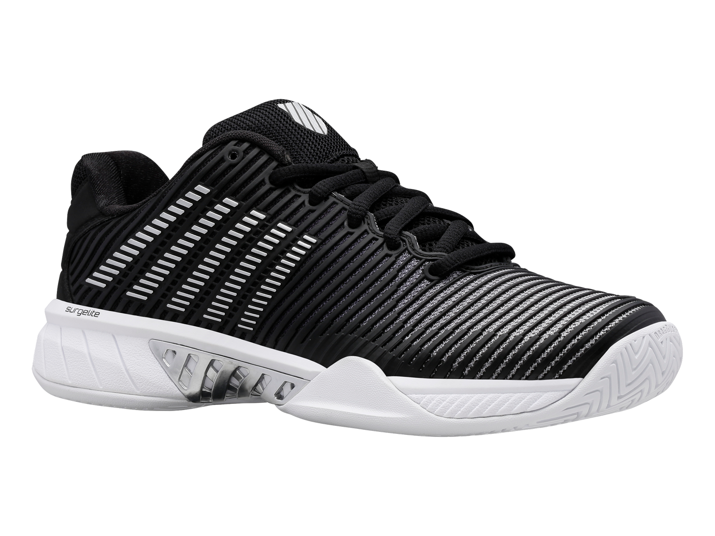 Zapatillas K-Swiss Hypercourt Express 2 para mujer | Negro/Blanco/Plateado