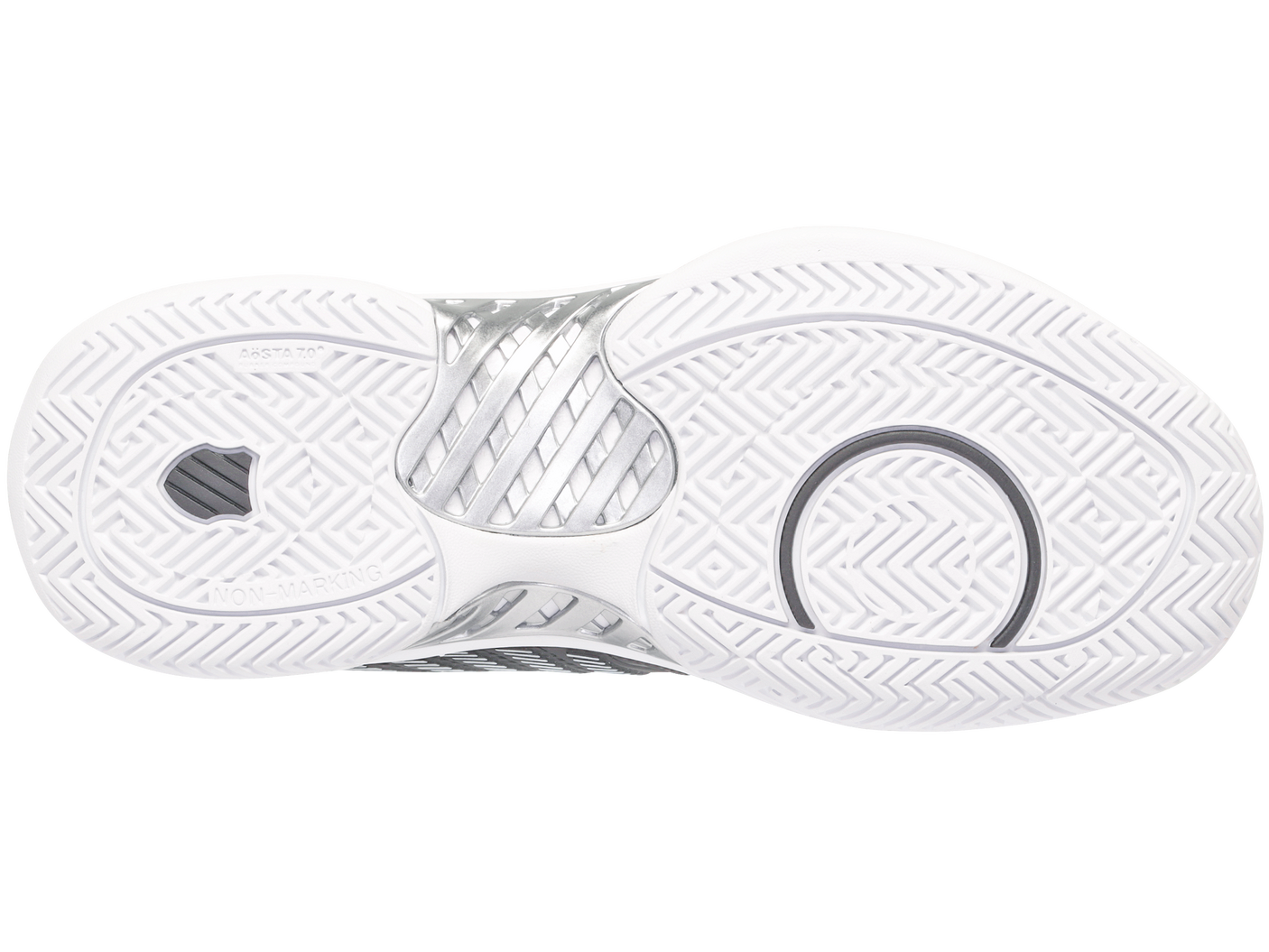 Zapatillas K-Swiss Hypercourt Express 2 para mujer | Negro/Blanco/Plateado