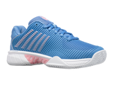 K-Swiss Women's Shoes Hypercourt Express 2 Clay | Silver Lake Blue/White/Orchid Pink
