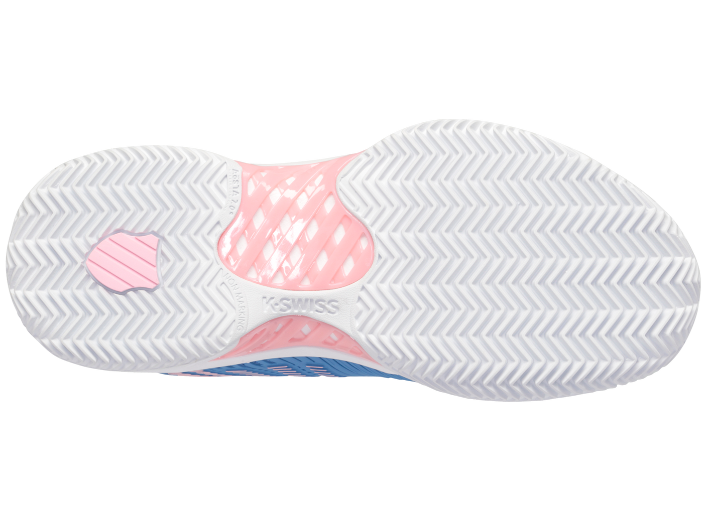 K-Swiss Women's Shoes Hypercourt Express 2 Clay | Silver Lake Blue/White/Orchid Pink